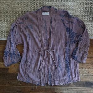 free people we the free tie dye kimono / shirt